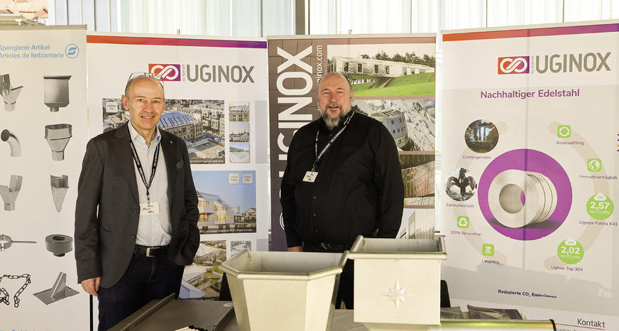 Christian Schaltegger und Heiko Baur repräsentieren die Marke Uginox