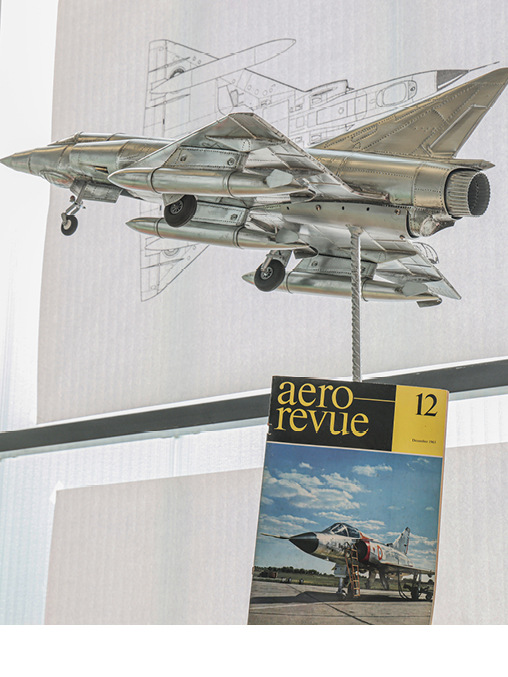 Im Jahr 1964 stellte die Aero-Revue den Jet ausführlich vor. Das 60 Jahre alte Fachmagazin hat Teilnehmer Rüdiger Schaible mitgebracht