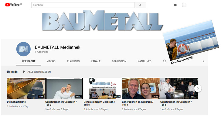 BAUMETALL jetzt auch auf YouTube - © BAUMETALL /YouTube
