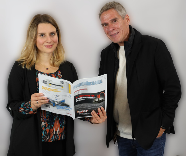 Laura Kornhaaß (Onlineredakteurin) & Andreas Buck (Chefredakteur) - © BAUMETALL
