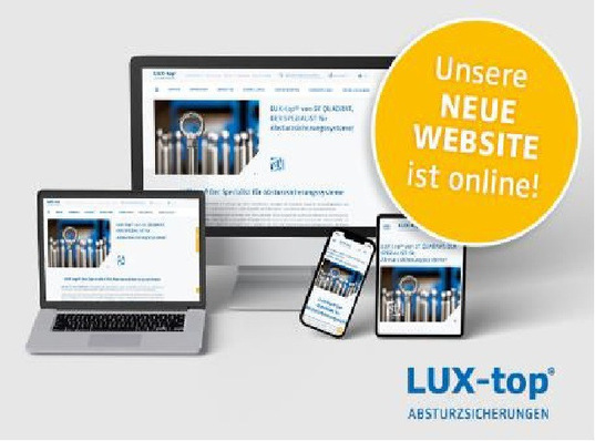 © Lux-top Dem Corporate Design treu geblieben, aber dennoch eine merkliche Veränderung: mit neuem Design, klaren Strukturen und mehr Funktionalitäten dürfen sich Nutzer neben einer besseren Funktionalität auch über umfangreichere Service- und Beratungsangebote freuen