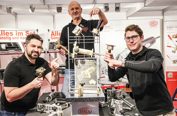 © Bild: BAUMETALL Jürgen M. Sigel, Willi Kinzel und Alexander Etzel von Dräco feiern 15 Jahre Bender