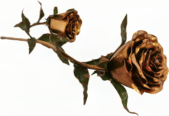© BAUMETALL Elegante Rose gefertigt von Daniel Sebenji